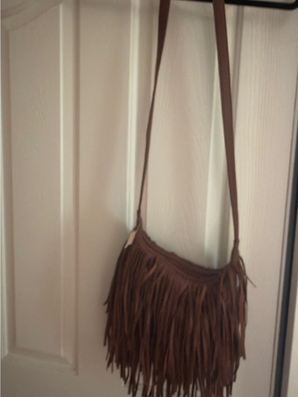 Brown Fringe Crossbody Bag - Picture 4 of 5